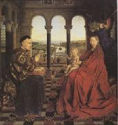 Jan Van Eyck The Virgin of Chancellor Rolin (mk05) painting